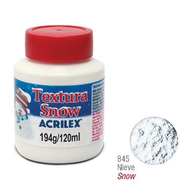 Pintura Acrilex Textura Snow 120 Ml. Nieve